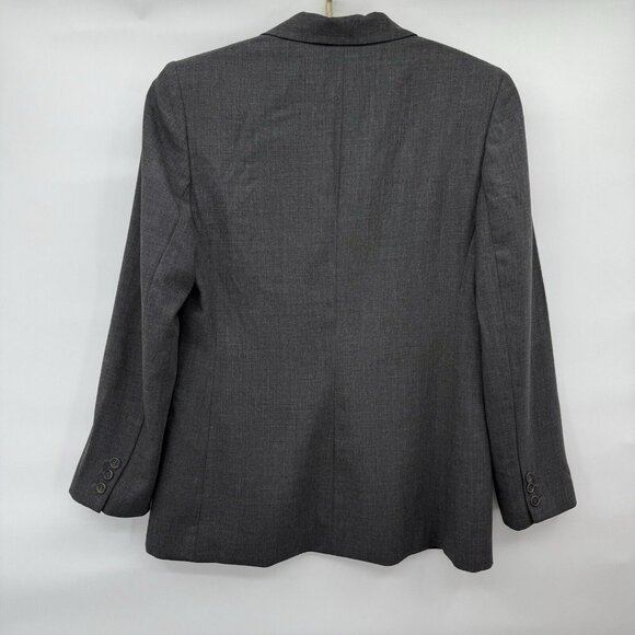Ann Taylor Women's 2-Button Blazer Jacket Suit Wool Gray Size 12‎ - Picture 2 of 6